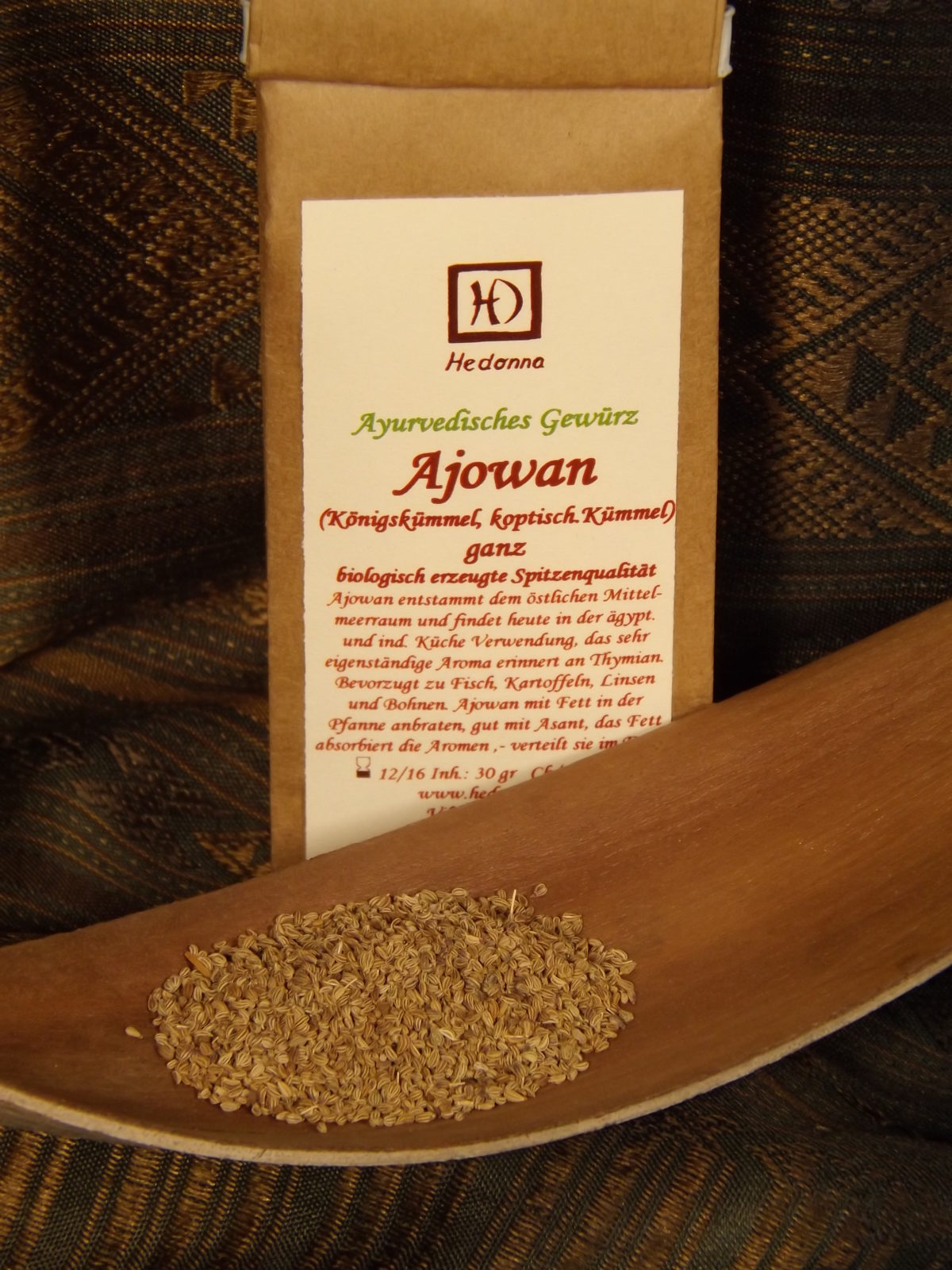Ajowan ayurvedisches Gewürz Hedonna Lebenswürdigkeiten